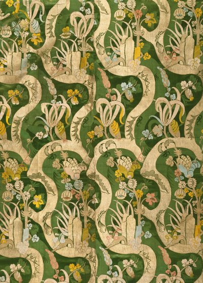 Artista Desconocido, Italiano - Textil Tejido (seda con diseño extraño) de Unbekannt Unbekannt